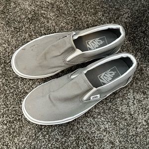 Grey slip on vans